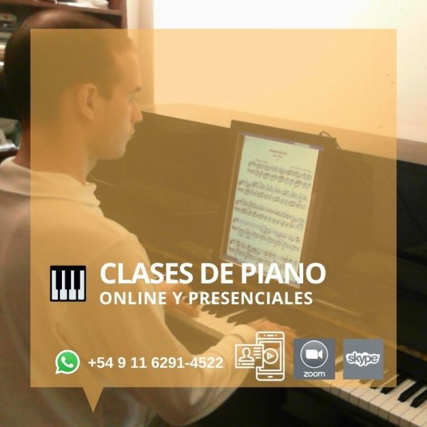 Clases de Piano - En inglés y/o español - Online o presenciales