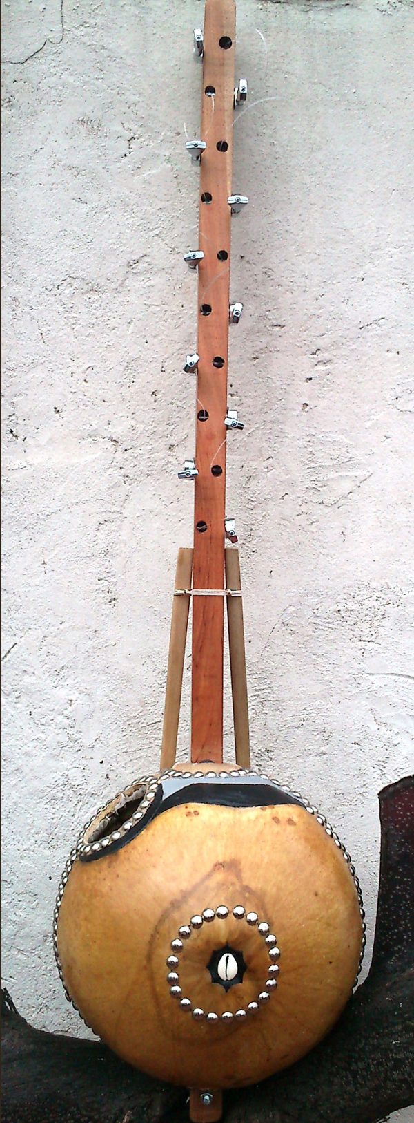 Ngoni o Kamele`Ngoni mediano profesional de diez cuerdas de Luthier