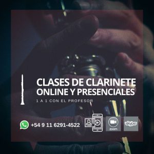 Clases Online y presenciales de Clarinete y Clarinete bajo