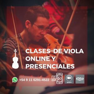Clases de Viola online y presenciales estilos Clásico y Popular
