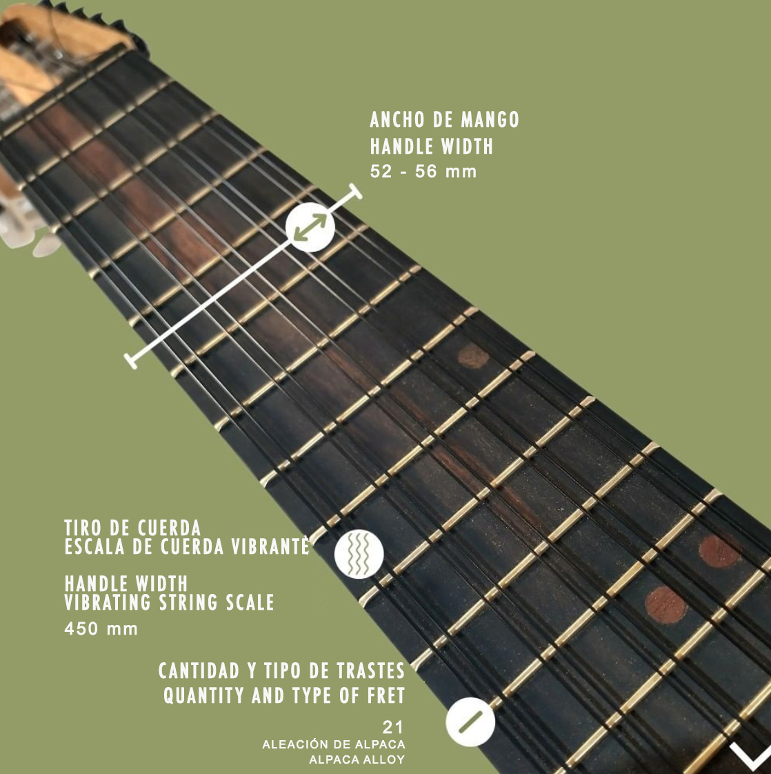 Ronroco acústico o amplificados de Luthier