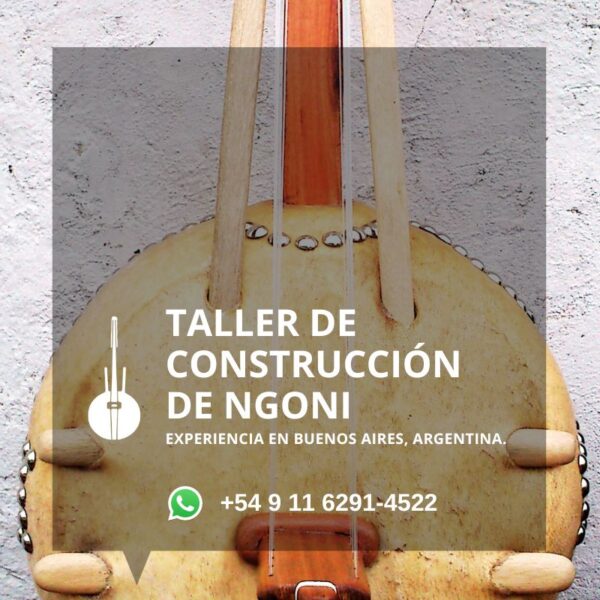 Taller de construcción de Ngoni en el barrio de Floresta, Buenos Aires, Argentina