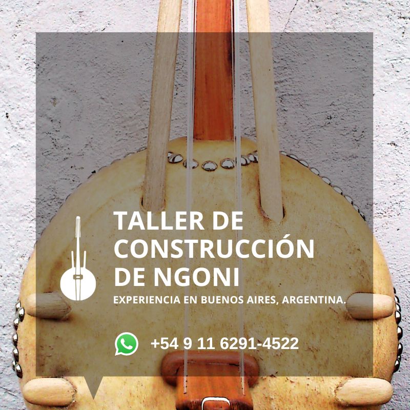 Taller de construcción de Ngoni en el barrio de Floresta, Buenos Aires, Argentina