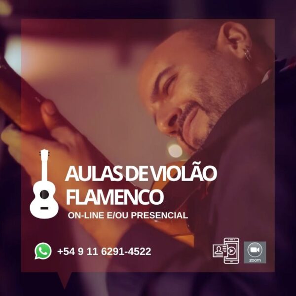 Aulas de violão flamenco on-line e/ou presenciais