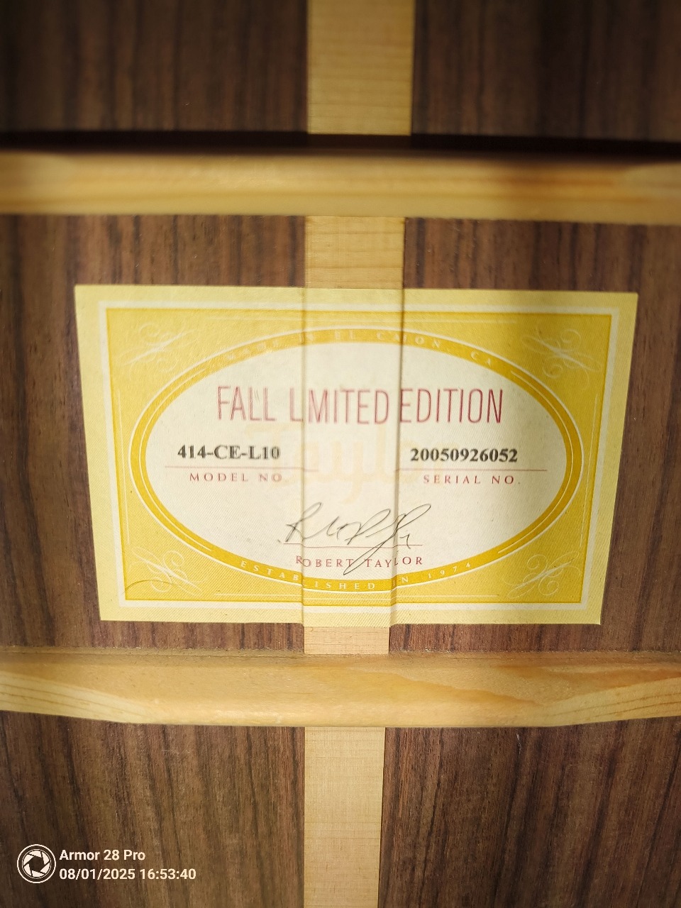 Guitarra Electroacústica Taylor 414 CE Fall Limited Edition (inmaculada) - Imagen 8